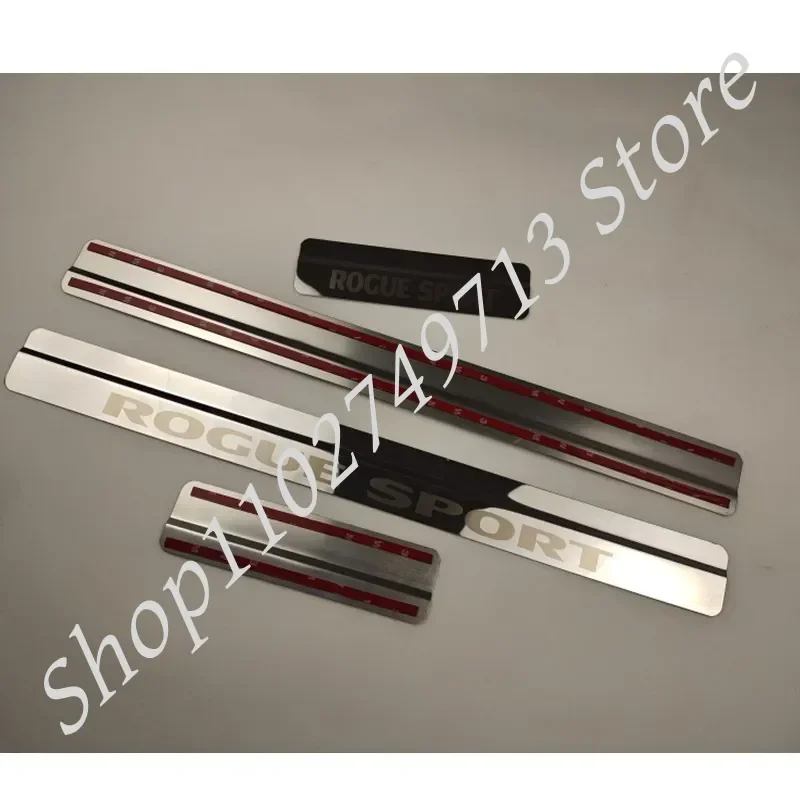 Stainless Steel Door Sill Car Styling For Nissan Rogue SPORT T32 2014-2019 2020 2021 Pedal Scuff Cover Protector Sticker