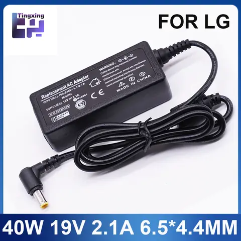 19V 2.1A 6.5*4.4MM Adapter FOR LG 24 inches LED LCD Monitor AP16B-A LCAP26B-E ADS-45FSN-19 19040GPCU Charger Power Supply cord
