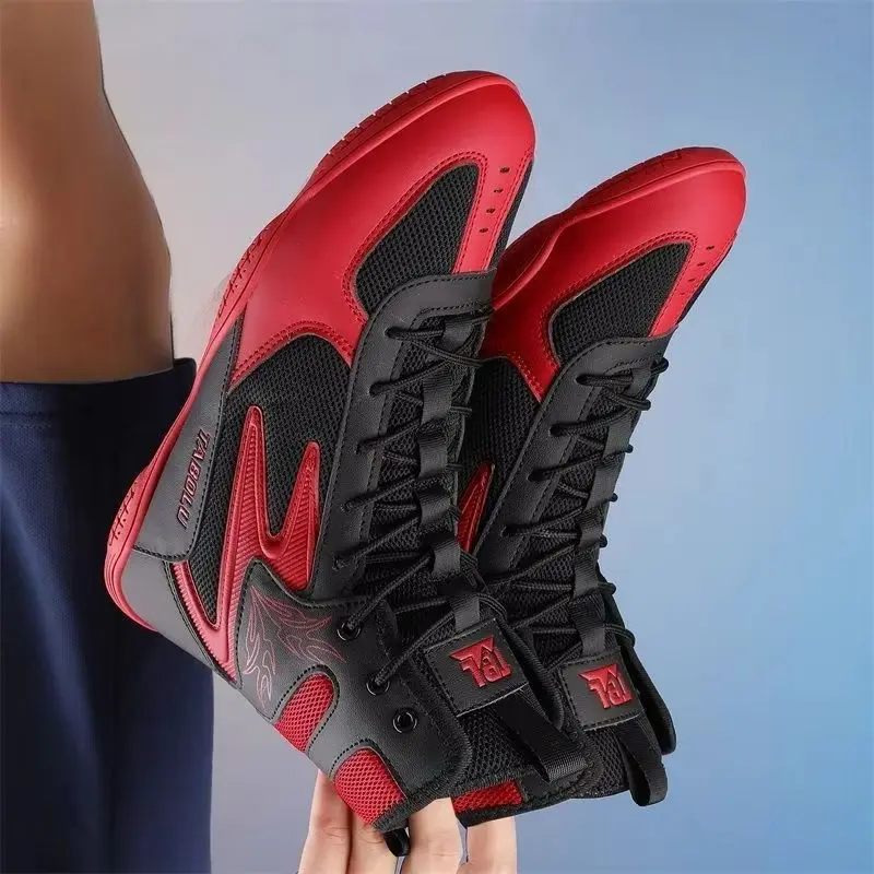 Classic Brand Wrestling Shoes Mesh Breathable Boxing Boots Anti-Slippery Fighting Shoes Good Quality Gym Training Shoe For Men