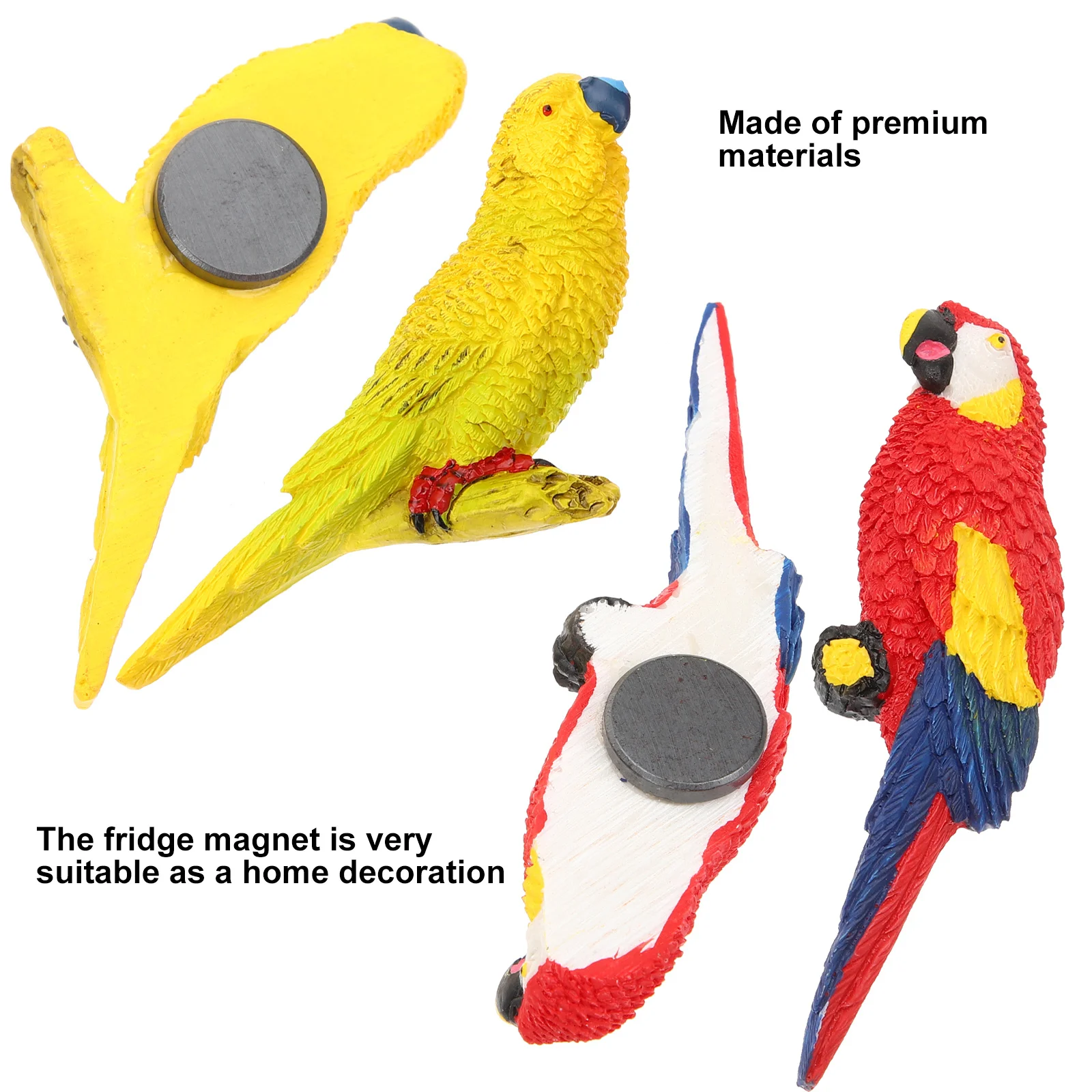 

2Pcs Parrot Wall Stickers Unique Kitchen Refrigerator Magnets Fridge Decoration Magnets Fridge Magnet Decor