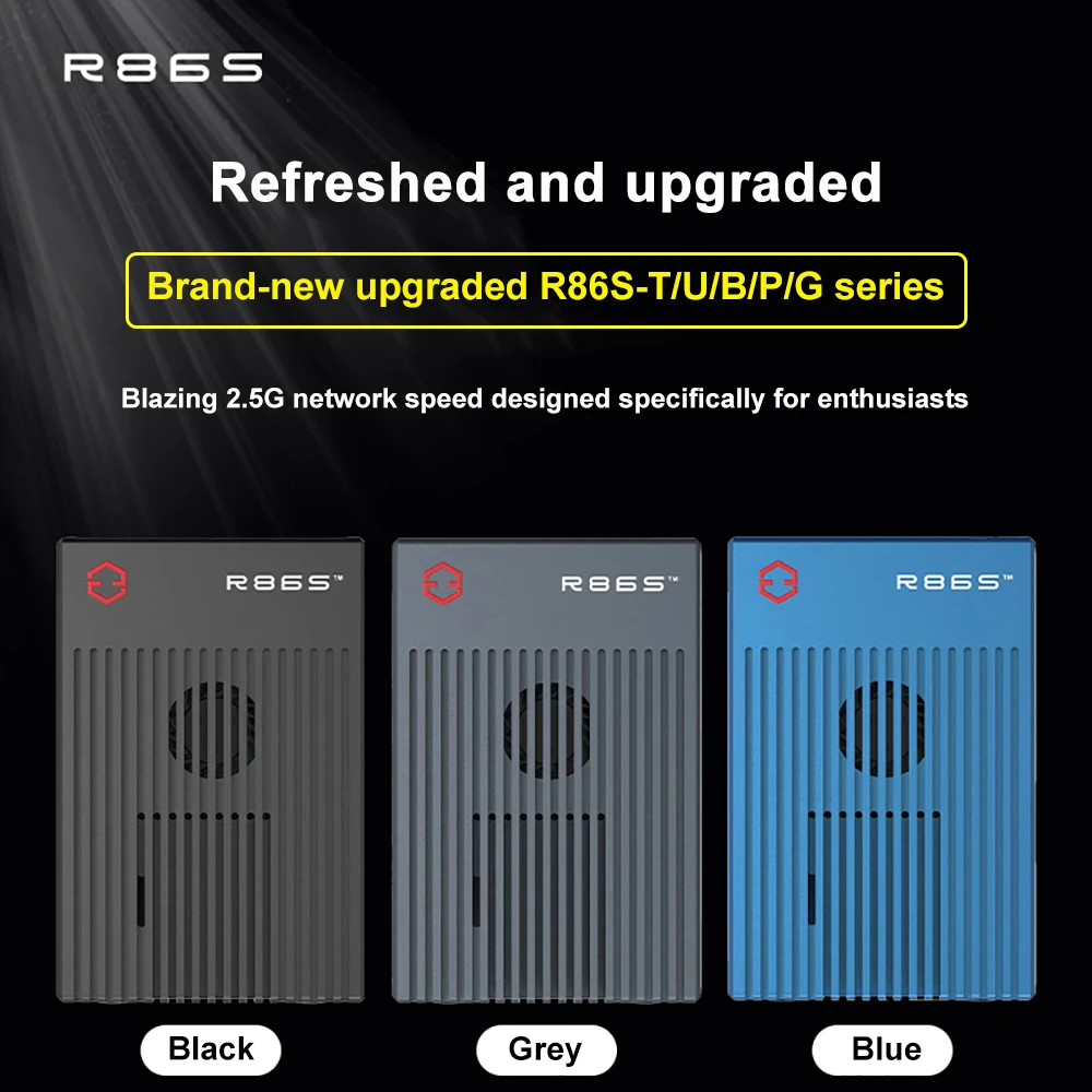 R86S Soft Routing Multi-net port, Intel mini host N5105 N6005 8GB/16GB/32GB 10 Gigabit fiber port 2.5G Mini PC WIFI6 + Bluetooth