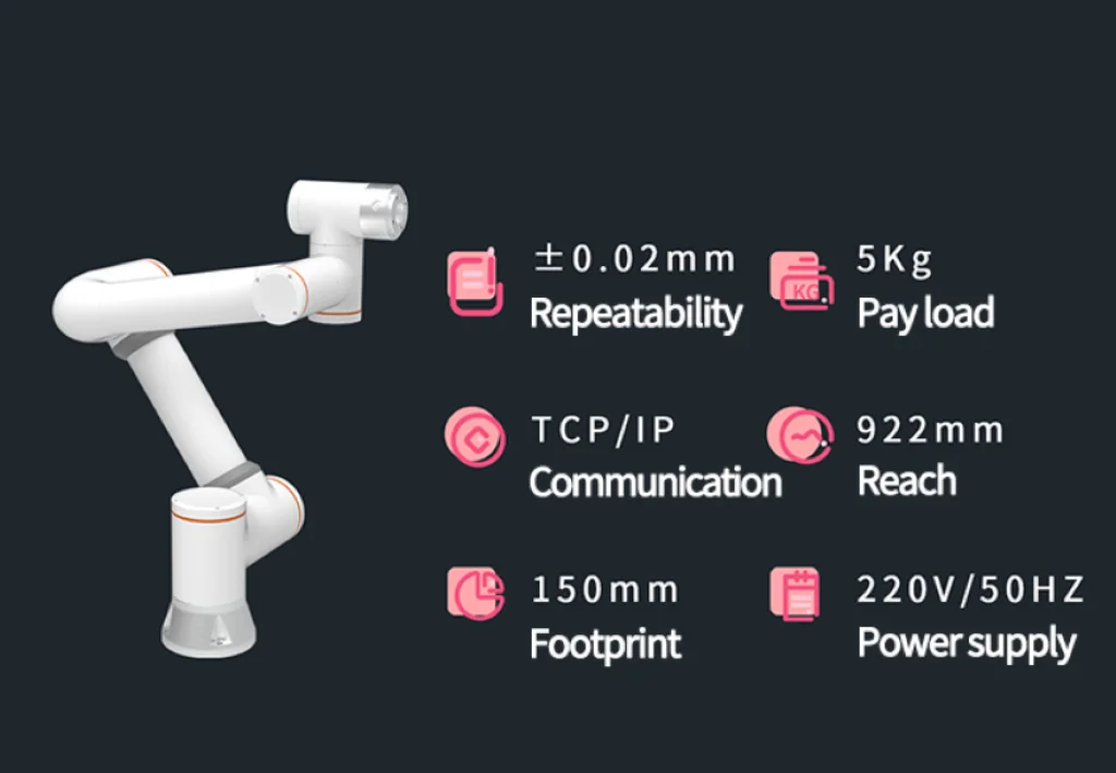 SHENGXIN FR5 Collaborative Industrial Robot 5kg Payload 922mm Arm Span 0.05mm Positioning Accuracy 6-axis Motor PLC