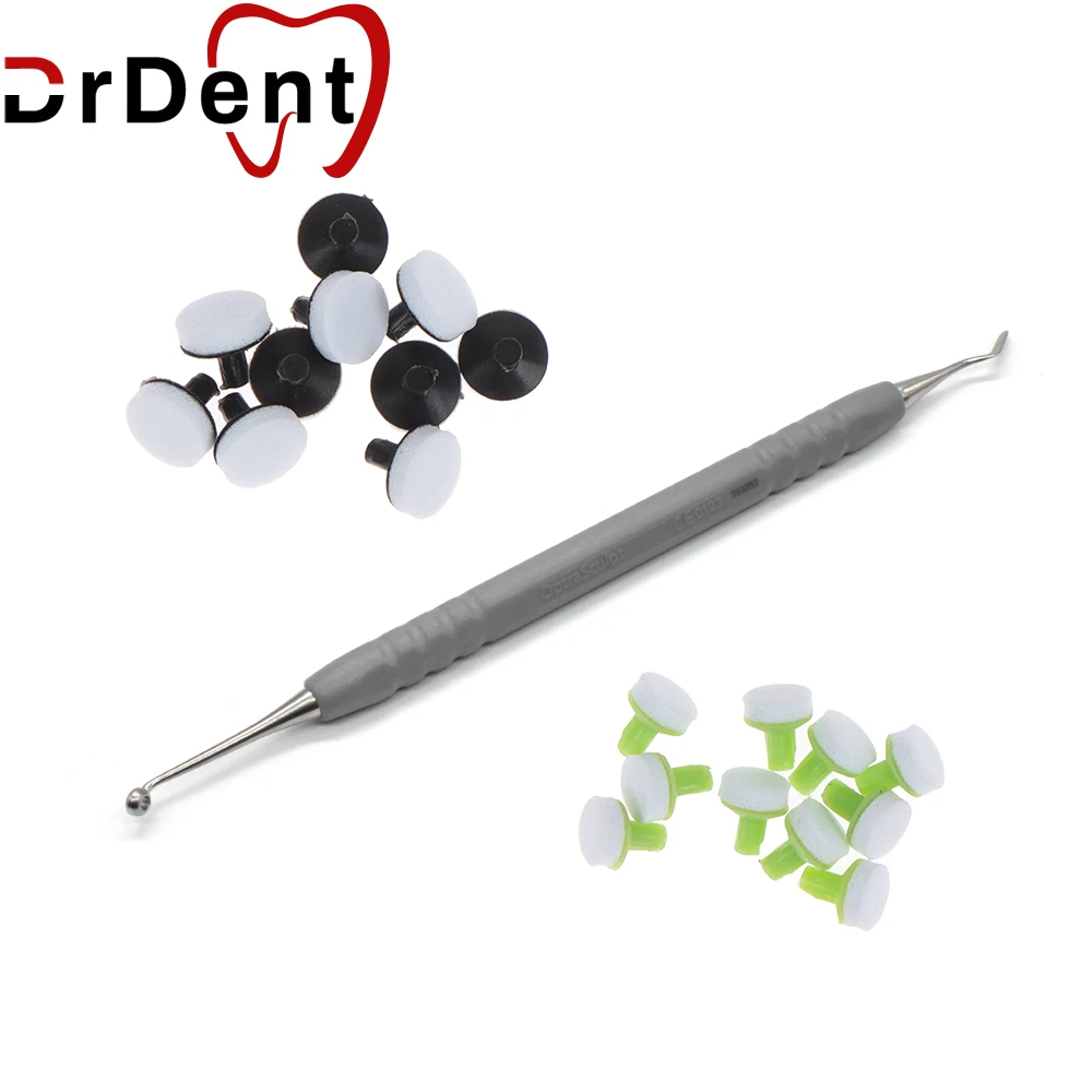 

1set Optrasculpt Pad Dental Composite Light Cure Resin Holder Tool L/S Foam And Handle Modeling Instrument