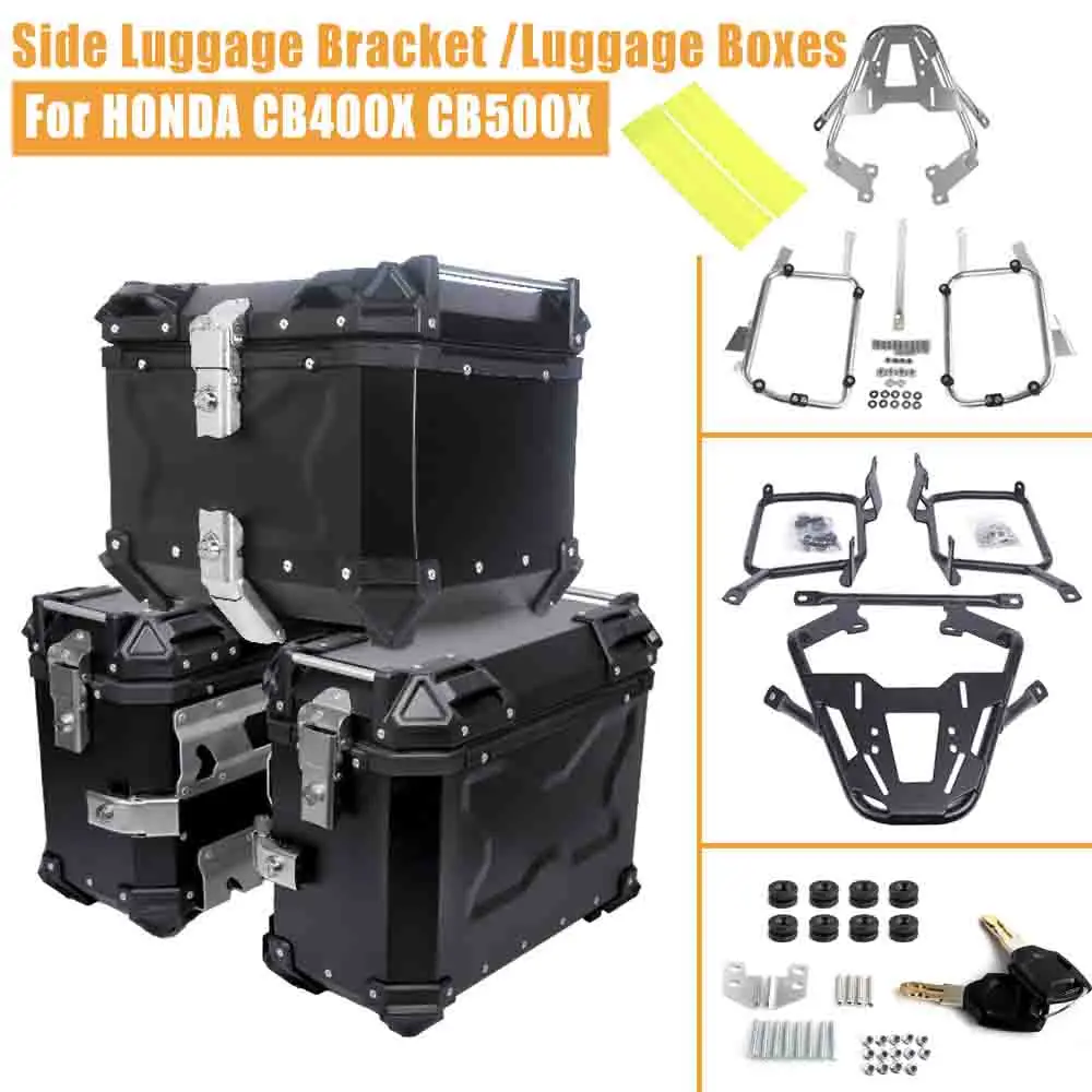 �y�Z�[�����z�z���_ CB500X CB400X 2018-2022 �I�[�g�o�C�T�C�h�P�[�X�g�b�v�ו��{�b�N�X�o�b�O���[���g�g�����N���A�w�����b�g�g�b�v�P�[�X�A�N�Z�T���[