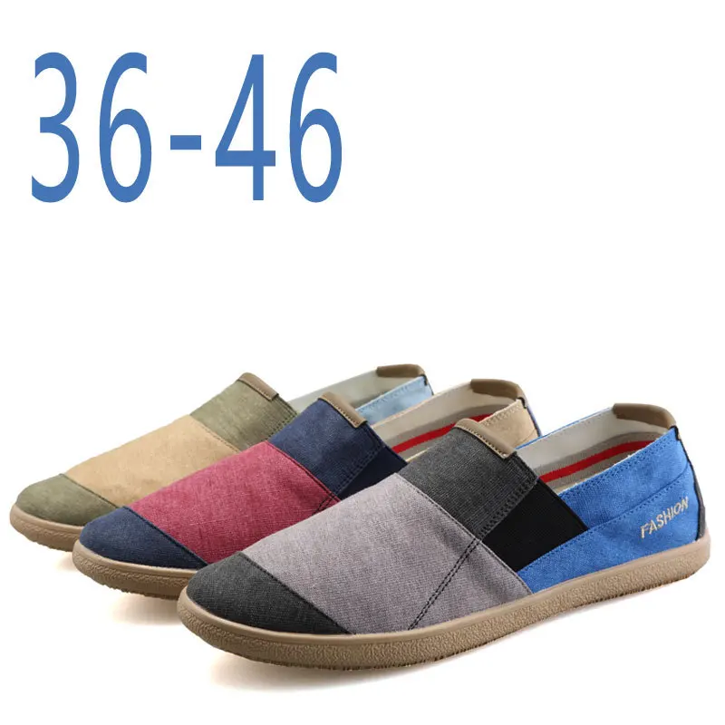 

Men Causal Shoes Breathable Wide Slip On Canvas Sneakers Male Linen Shoes Summer Fashion Espadrilles Men Trend Shoes New Loafers