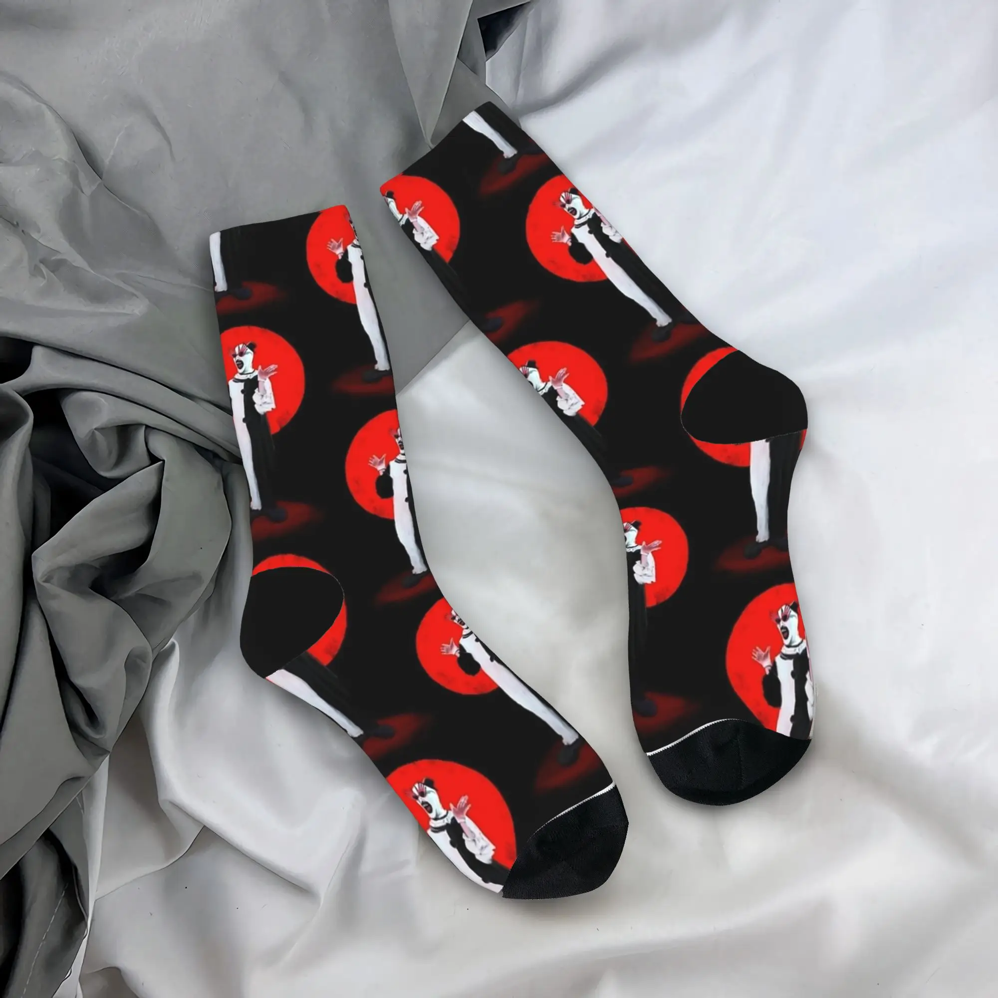 

Носки Terrifier Art the Clown The Creepy Happy For You, противоскользящие мужские носки на заказ, качественные осенние носки для бега для отдыха