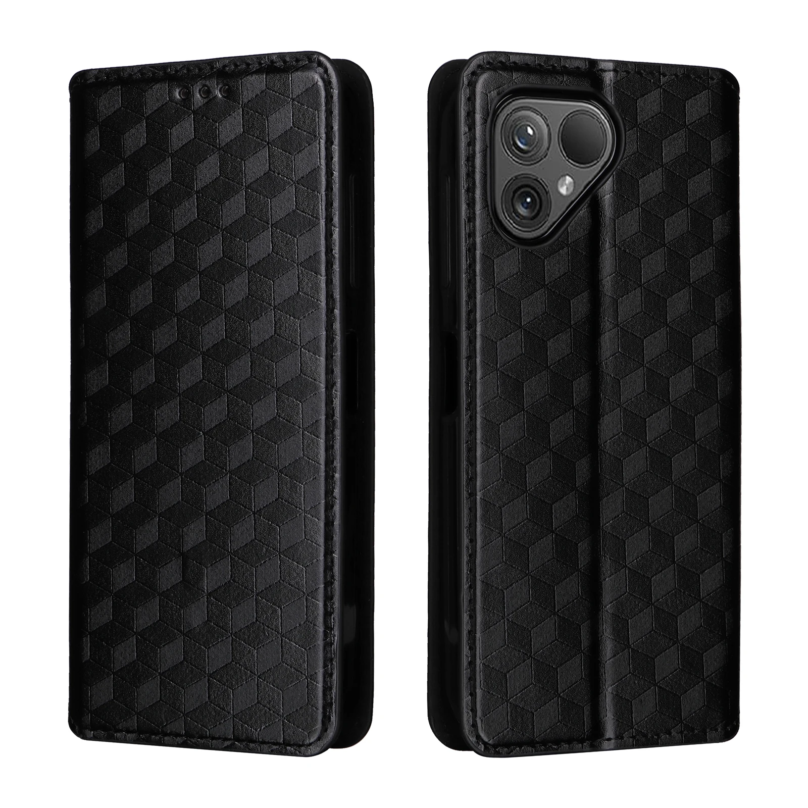 Flip Leather Cover For Fairphone 5 Case 6.46 inch Magnetic Skin Three Dimensional Pattern shockproof Card Slot Wallet Phone Case