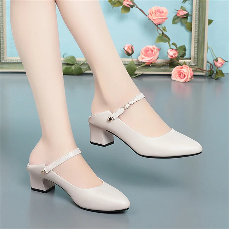 High Heels Shoes Women 2023 New Women Shoes Pointed Toe Professional Fashion Single Shoes Women