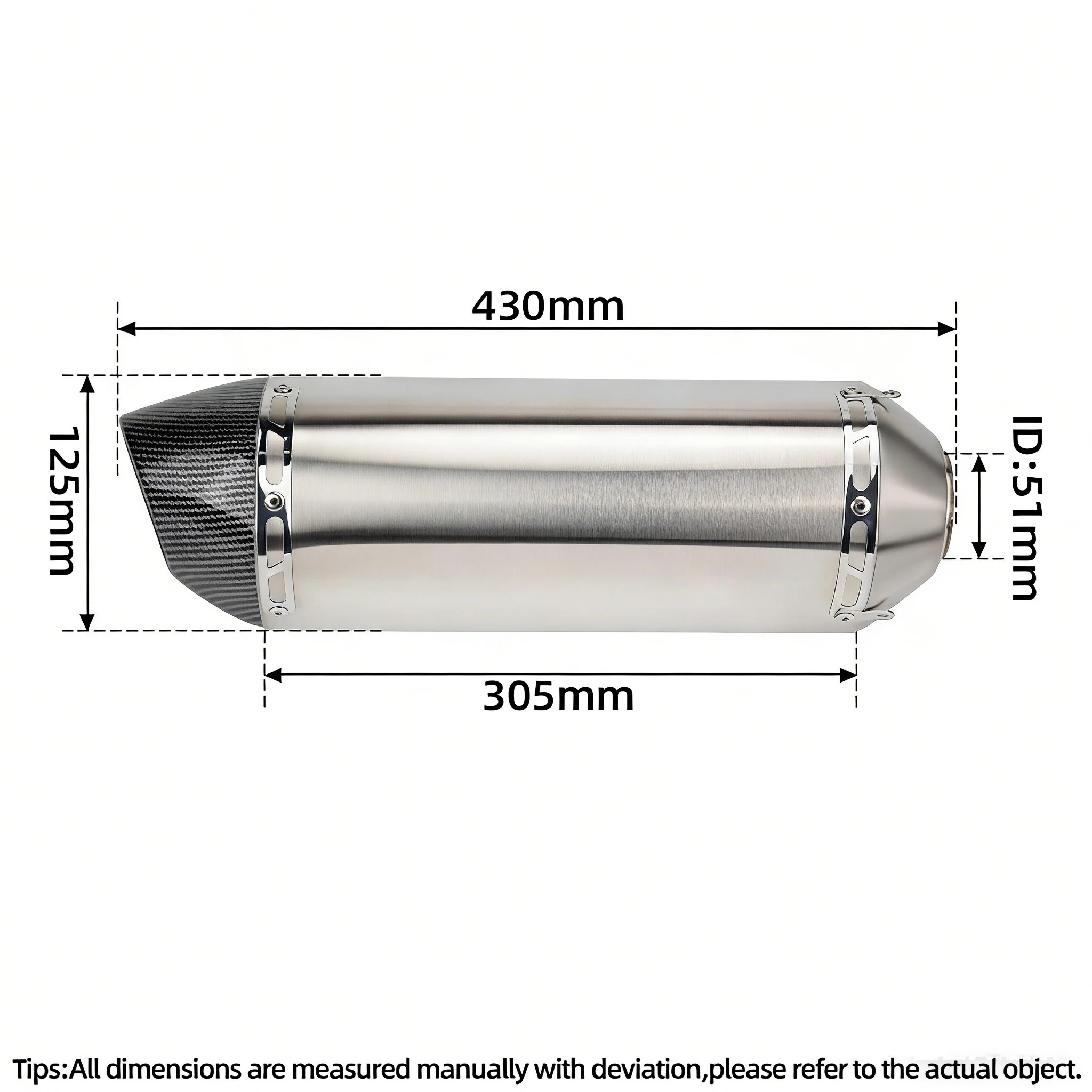Competitive Price Motorcycle Exhaust Full System Escape Front Link Pipe Connect  R77 Muffler  for CFMoto NK250 250SR NK300 300SR