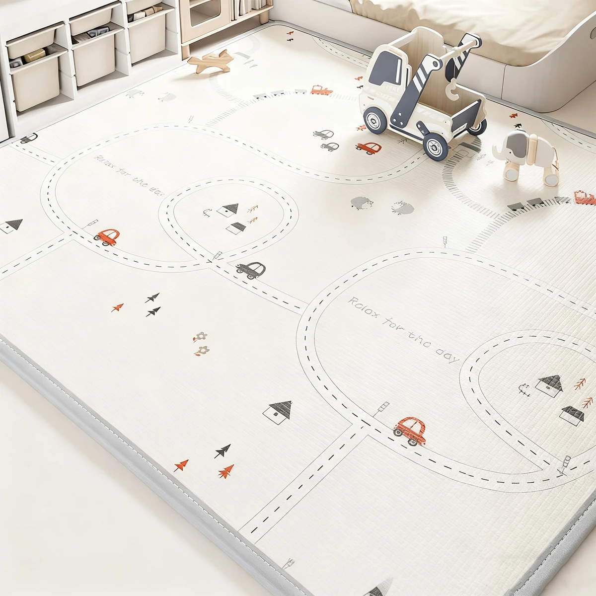 Thicken Large Size Play Mat for Children's Safety Mat Tasteless EPE Environmentally Baby Crawling Play Mats Folding Mat Carpets
