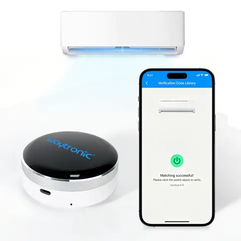 Smart AC Controller with Presence Detection & Offline Voice Control, App-Controlled Air Conditioner Remote, Phone-Based Identity