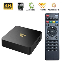 Q96 X1 TV Box Android 13 Allwinner H3 Quad Core Smart TV Box 4G WIFI 4K HD 8G Media Player Set Top Box H.265 Android TV box Q96