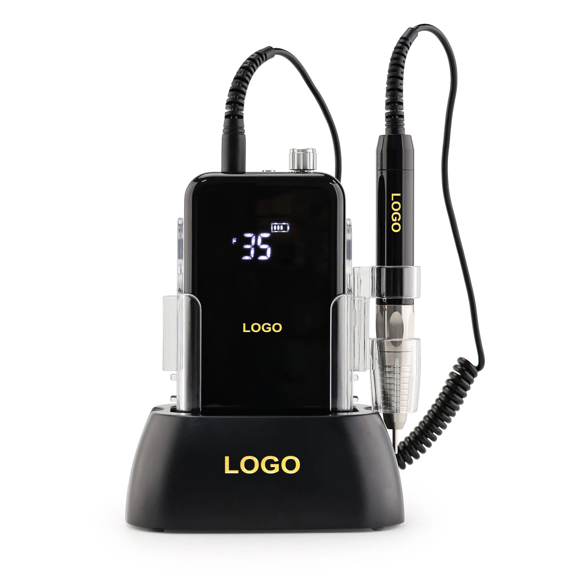 Small Quantity Logo Customized Acceptable Brushless 85W  Long Time Battery Use Manicure Nail Drill Machine