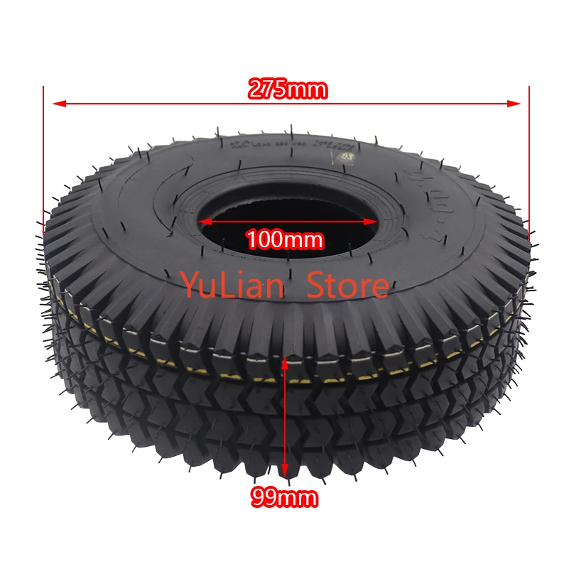 4.00-4 Heavy Duty Inner Tube Outer Tyre 3.00/350-4 Inch Innertube For Remplacement de pneu de moto de chariot de skateboard