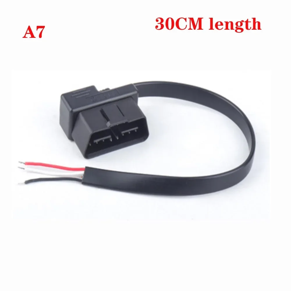 12V Switch OBDII OBD2 24AWG Power Supply Cable 16Pin Female to Car Cigarette Lighter DC Power Source OBD Male Connector Cable