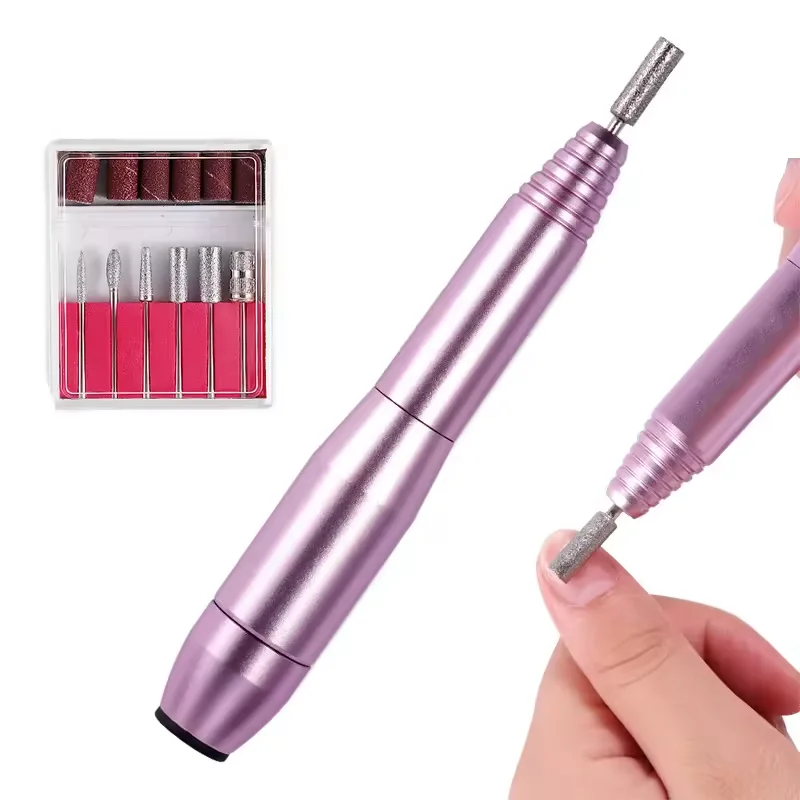

Mini home nail polish machine, nail drill and file machine with acrylic nail kit set, professional nail grinder