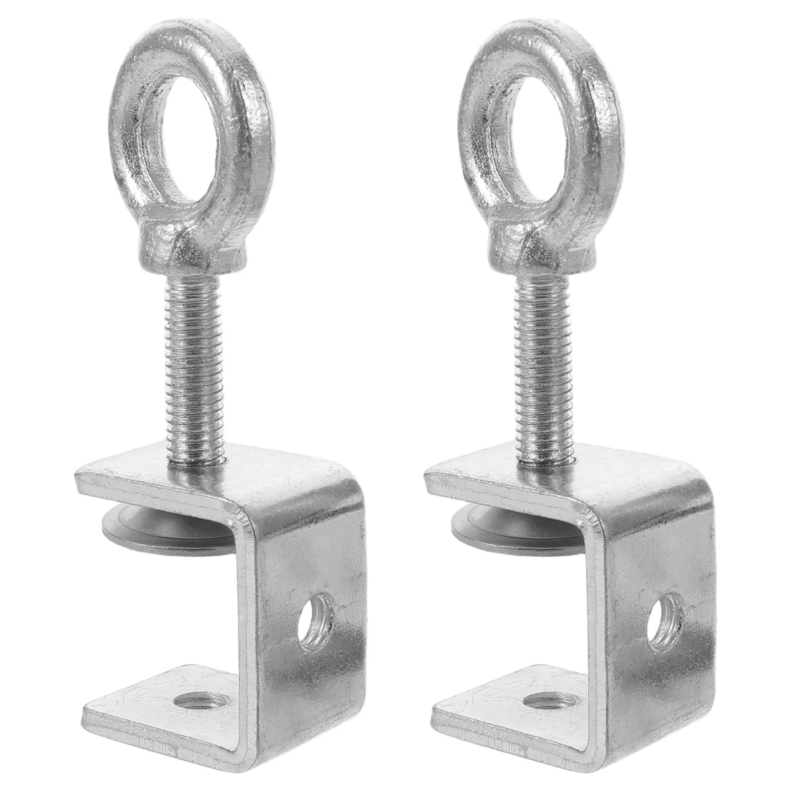 2Pcs Stainless Steel 304 Heavy Duty Tiger Clamps C Type Jaw Pipe Support Clamp for Workshop Industrial Hanging Fixture Quick