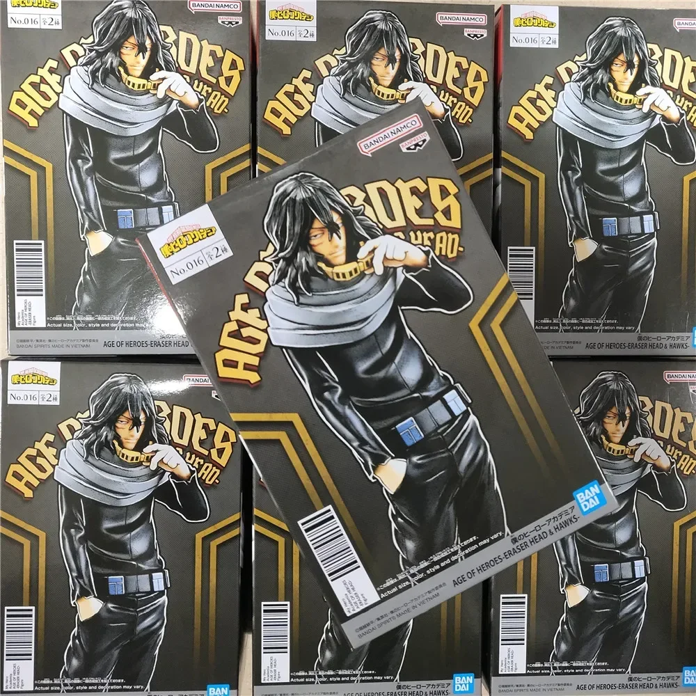 Original  Bandai My Hero Academia Aizawa Shouta PVC Action Figures Collect Ornaments Figure Model Toys Birthday Gift