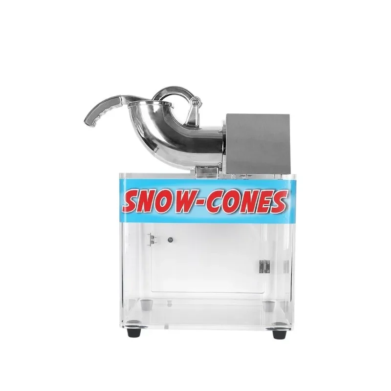 Desktop large ice crusher for commercial kitchens, semi-automatic large-capacity stainless steel ice crusher for seafood