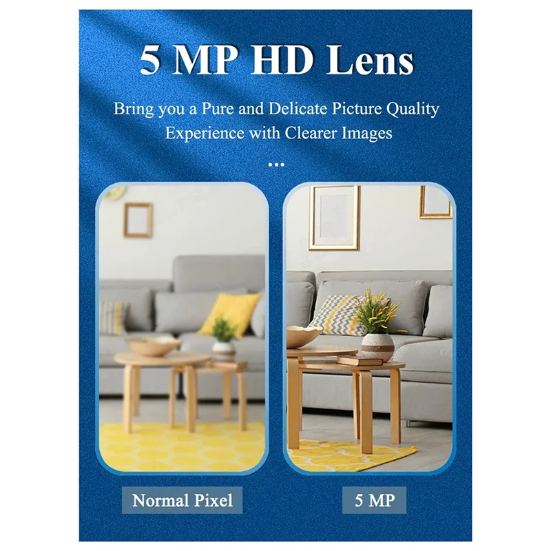 C9-GC5035 HD 5MP USB Camera Module For Laptop Computer Face Recognition With Flash Light Microphone UVC OTG