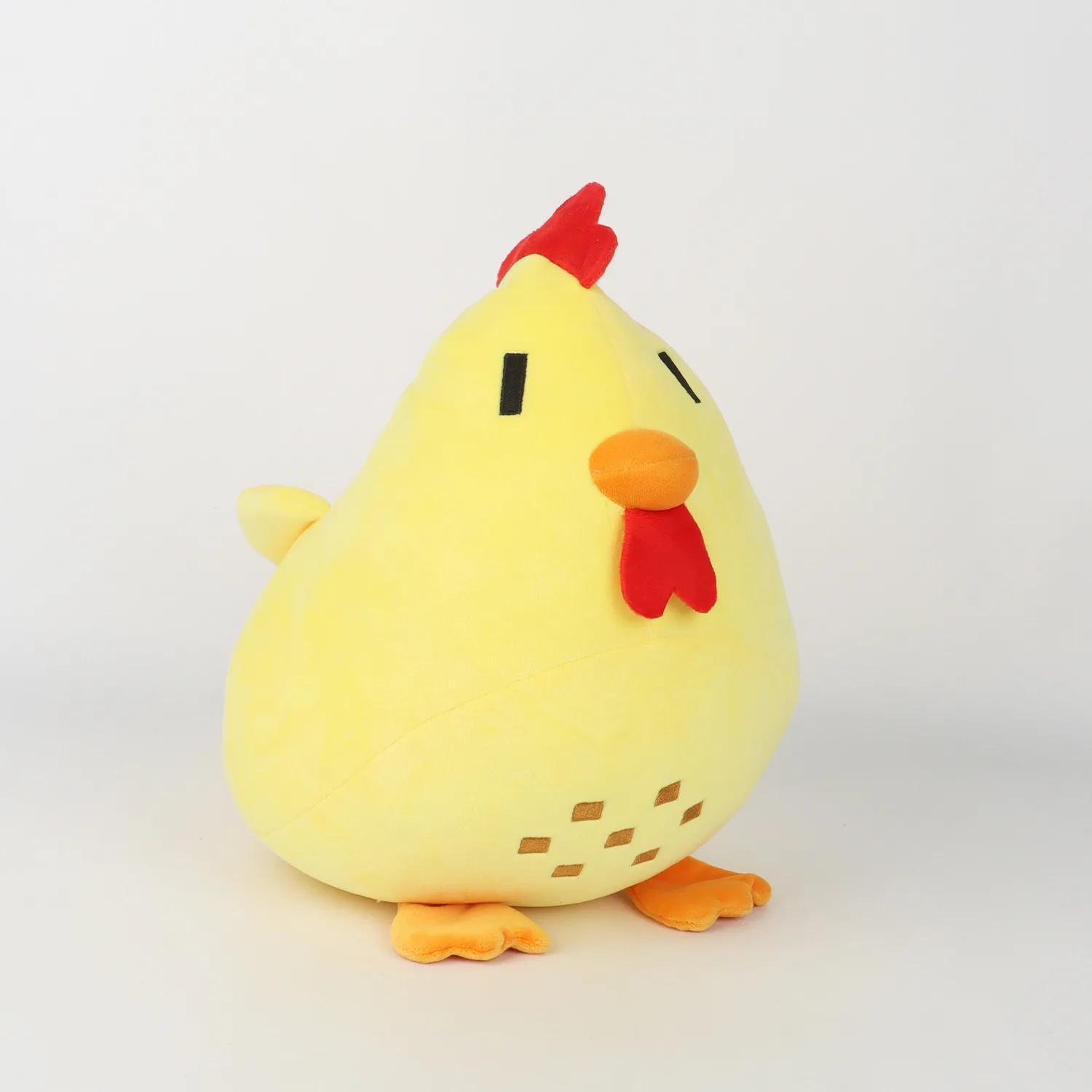 Soft Chicken Plush Toy Cartoon Chicken Game Toy Soft Animal Chicken Pillow for Kids Accompany Toy Room Decor