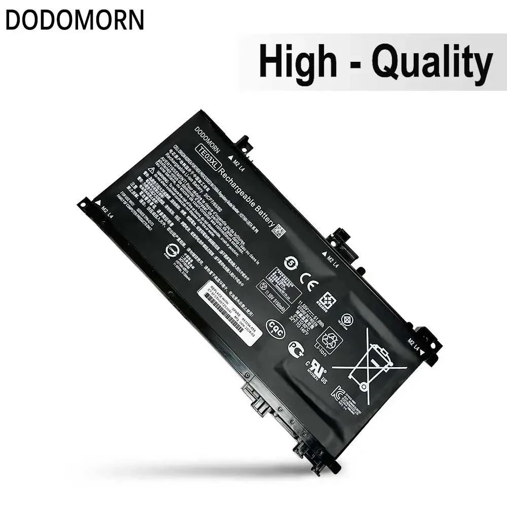 Dodomornラップトップバッテリーte03xl for hp Mete15-b011tx 15-c012tx 15-b013tx 15-ax017tx TPN-Q173 HSTNN-UB7A 849910-850