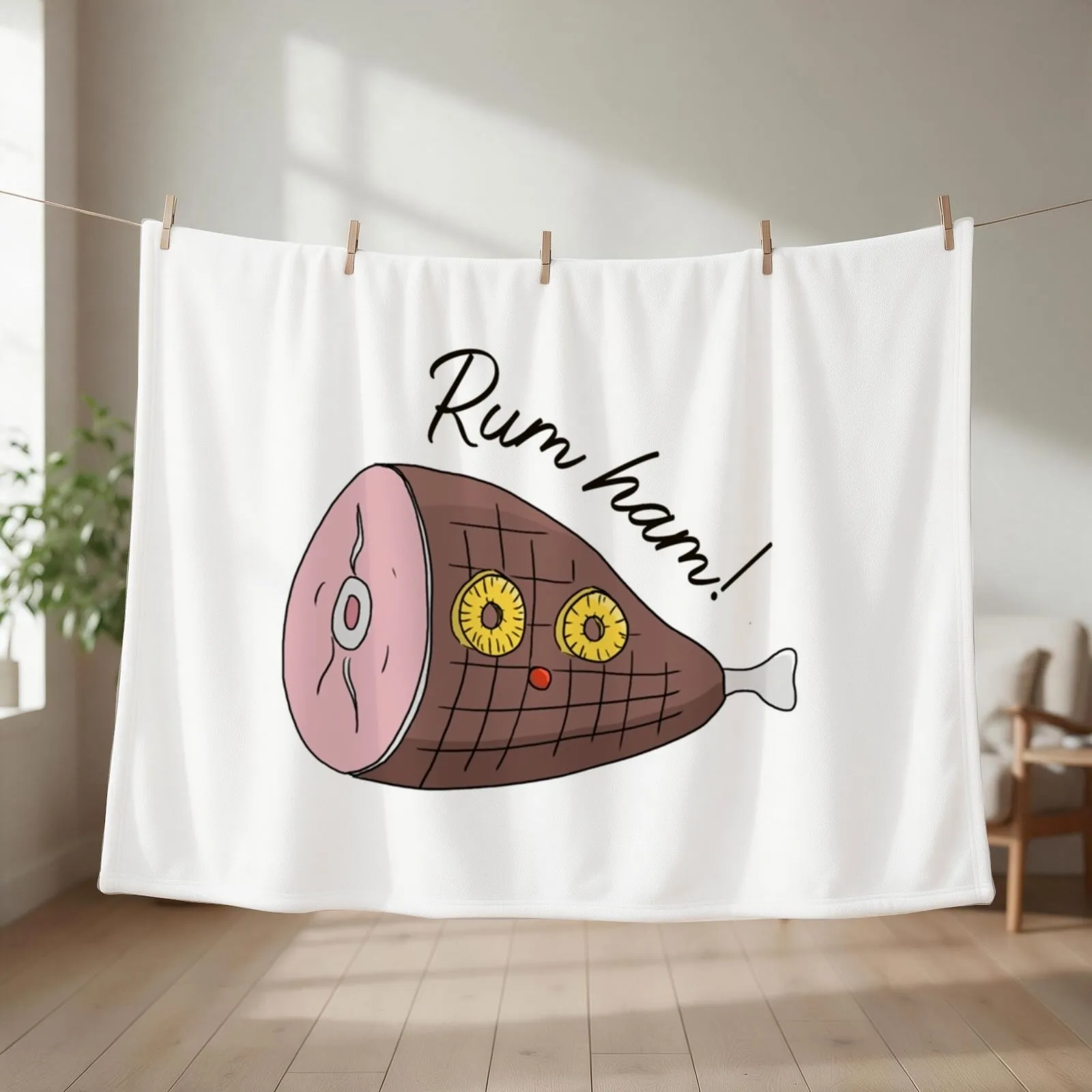 Rum ham - it_s always sunny Throw Blanket couch cozy soft plush fuzzy picnic outdoor blanket