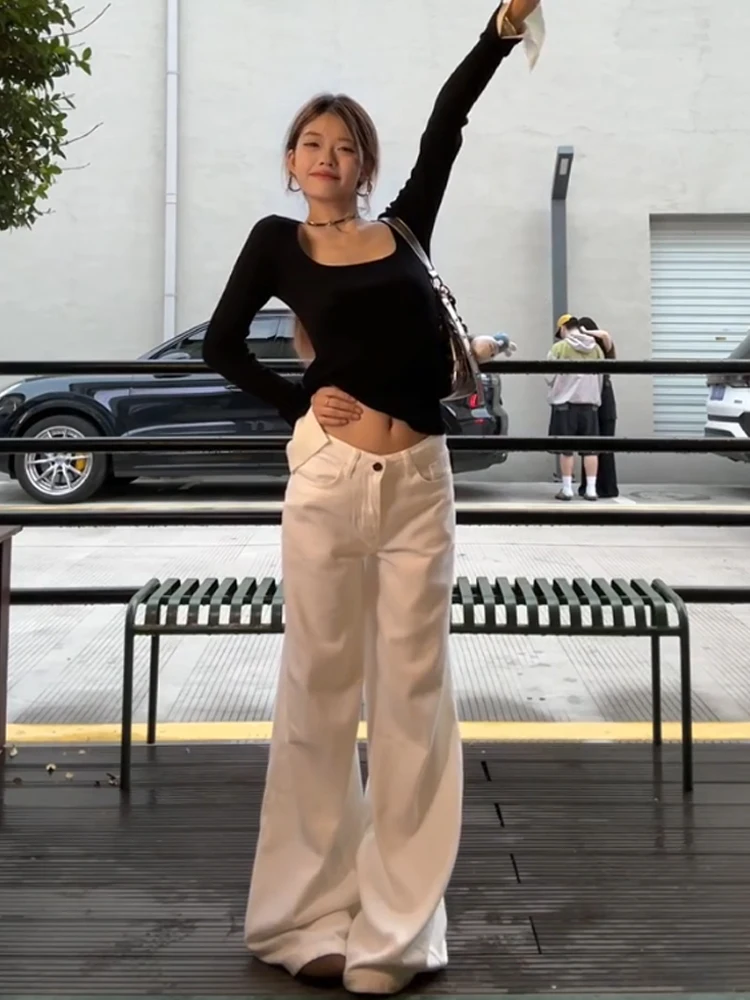 Inizio autunno 2024 da donna Bla lavorato a maglia lungo Sve Top Color Blo Base irt Coreano Sle Abbigliamento interno ad alta sensazione