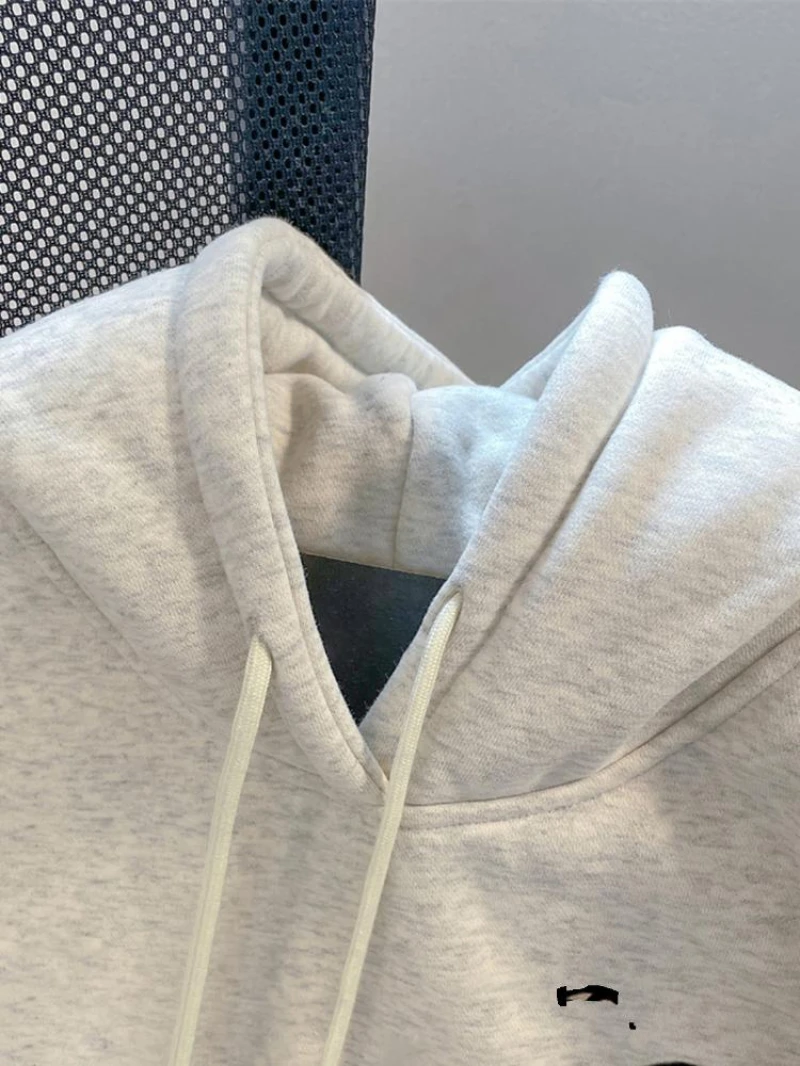 MINISO تلوين شين تشان الكرتون طباعة الشباب معطف بقلنسوة الخريف والشتاء فضفاضة طويلة الأكمام ملابس الرجل والمرأة #4