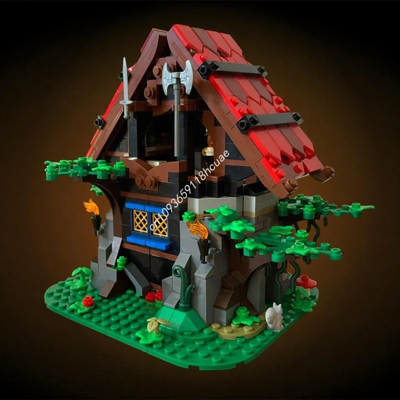 

836pcs MOC Majistos Magic Cottage Castle Model Building blocks Brick Education idea toys Assemble Christmas gifts