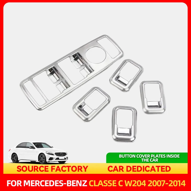 

Стайлинговые молдинги салона автомобиля, накладка на кнопки, наклейки на мультимедийный переключатель для Mercedes Benz C Class W204 W205 C180K C200L 2007