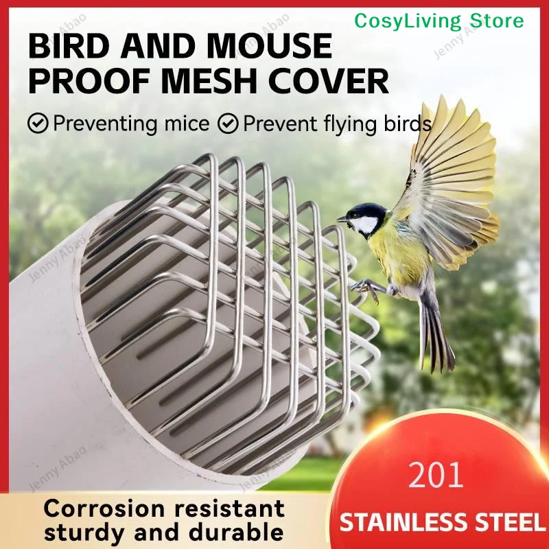 

[CL]1Pcs Stainless Round Balcony Drainage Cover Anti-blocking Roof Floor Drain Outdoor Large Displacement[CL]