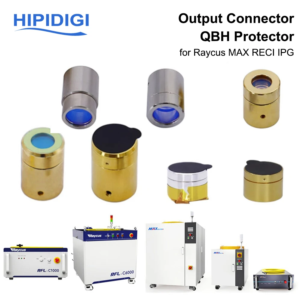 Raycus RECI Max BWT IPG GW Output Protective Connector Lens 1.5KW 3KW 6KW QBH Fiber Laser Source Protection Cap Fiber Optical