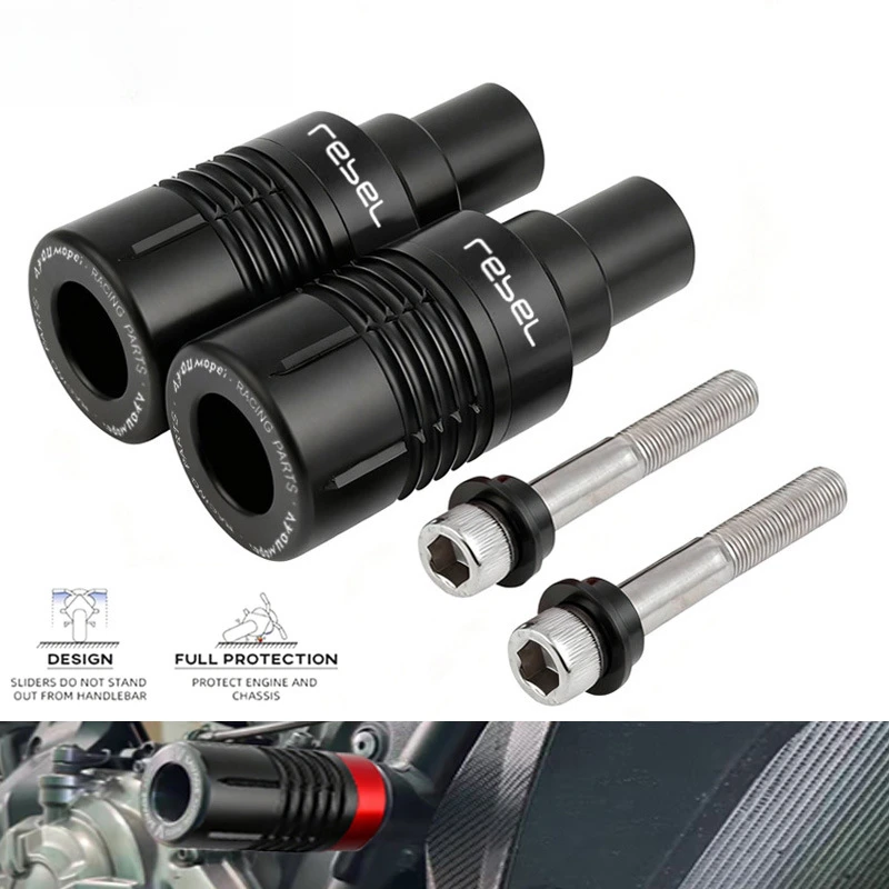 

Suitable for Honda REBEL500 CM500 17-25 anti drop ball engine reverse body bumper anti drop rod