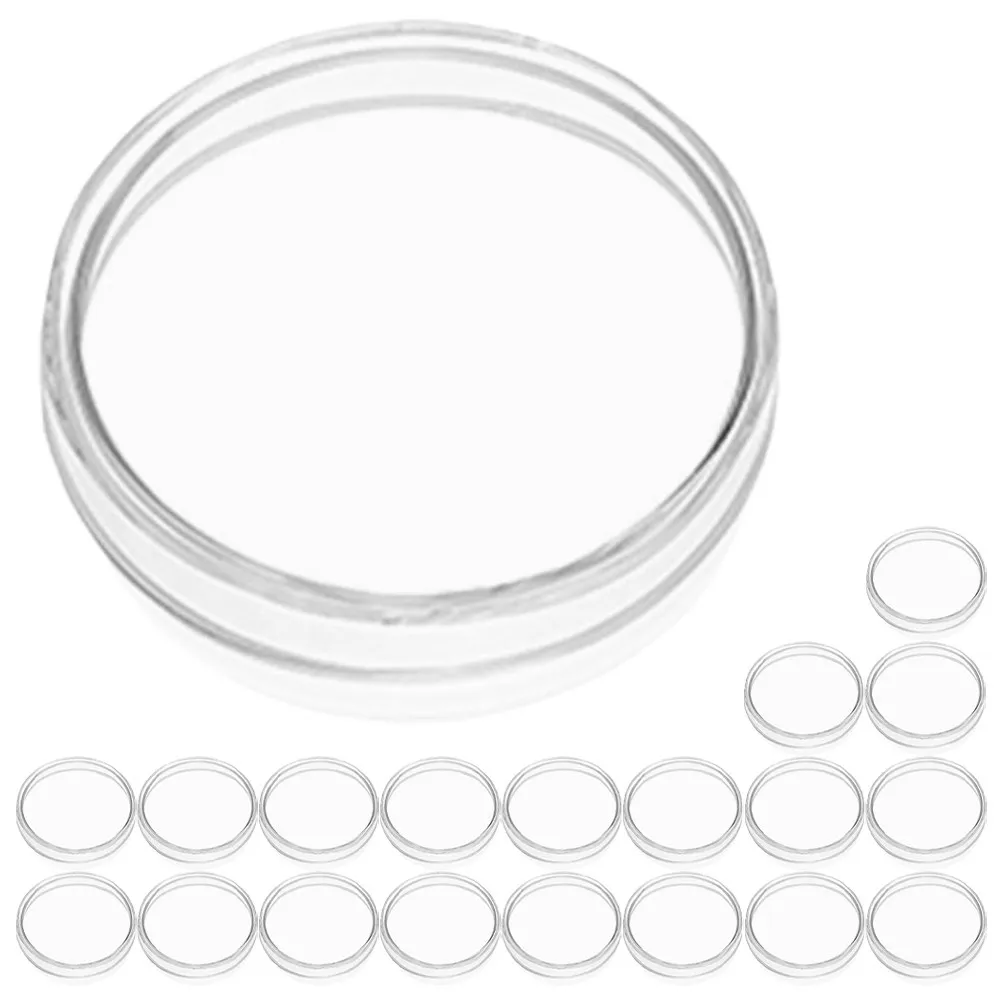 

20Pcs Clear Petri Dishes Lightweight Small Size with Lid for Science Lab Research Agar Plates Culture Dishes for Biology Studies