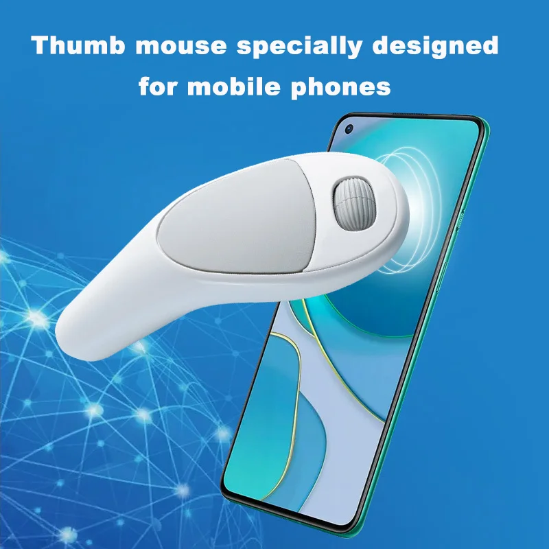 Bluetooth Mobile Phone Mouse Light Weight Portable Rechargeable Finger Phone Mause Watch Video Read Novel Watch Live Stream