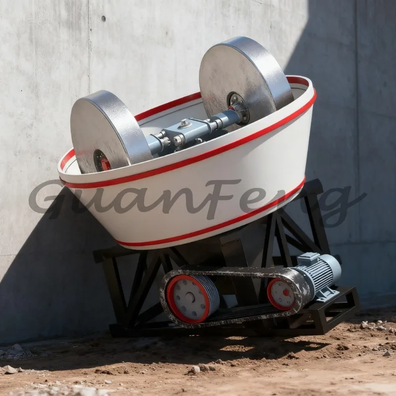 Gold Ore Grinding Wet Pan Mill, Gold Milling Machine