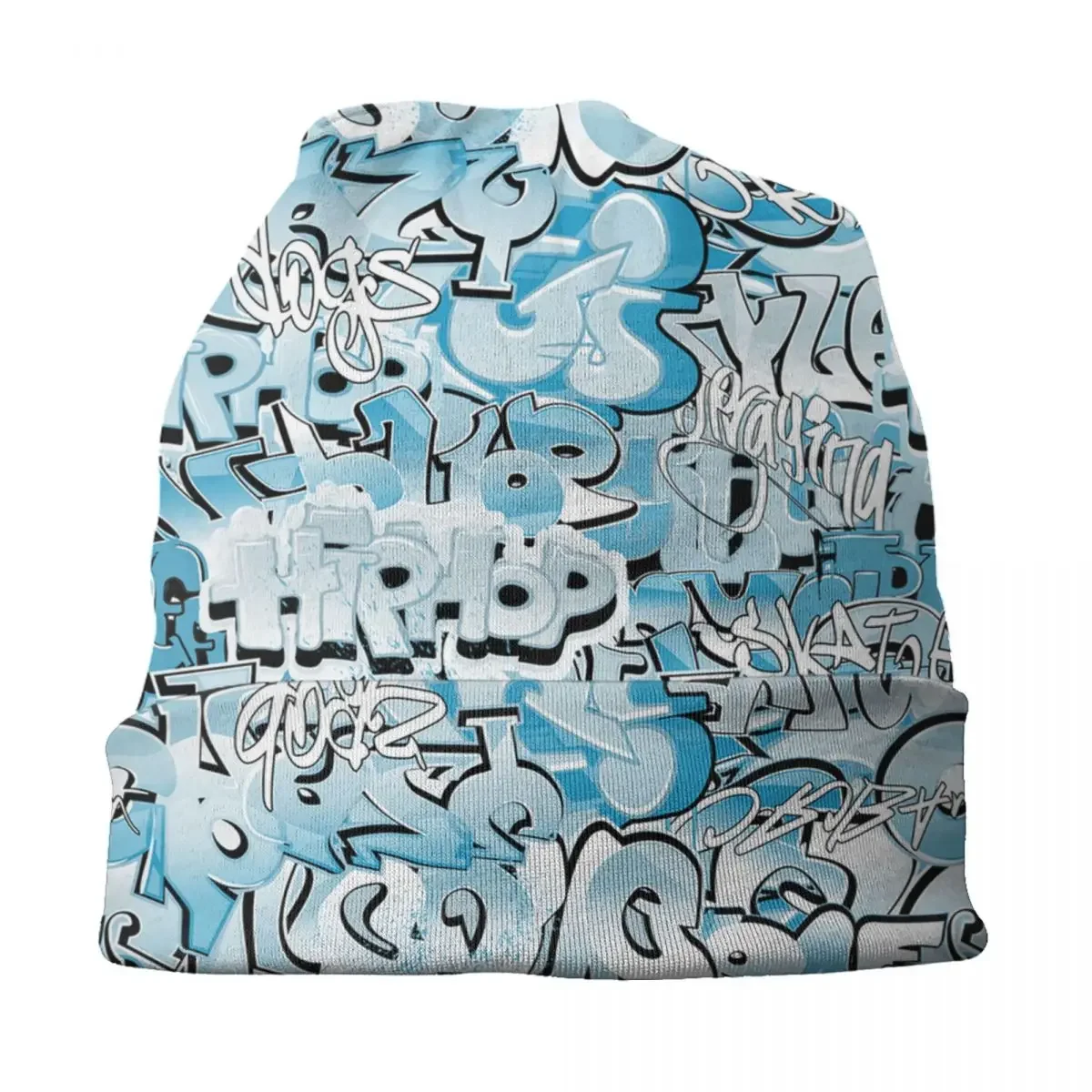 الشارع الكتابة على الجدران الفن الحضري Skullies Beanies قبعات للجنسين شتاء دافئ متماسكة قبعة النساء الرجال موضة الكبار بونيه القبعات في الهواء الطلق قبعة تزلج