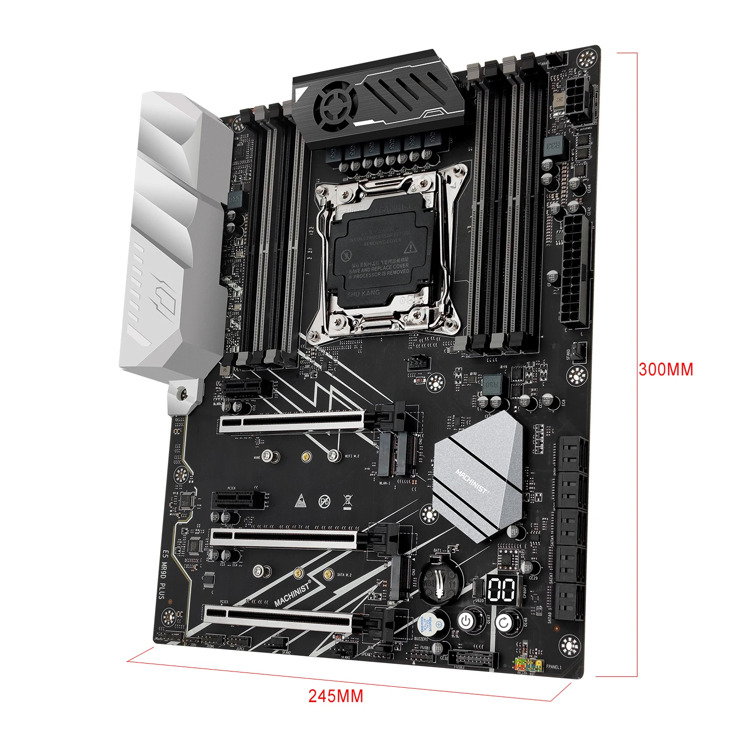 MACHINIST X99 Motherboard Set LGA 2011-3 Kit Xeon E5-2697 V4 CPU With 8 Slot 64GB DDR4 ECC 2133MHZ Memory NVME SATA M.2 ATX MR9D - view 3