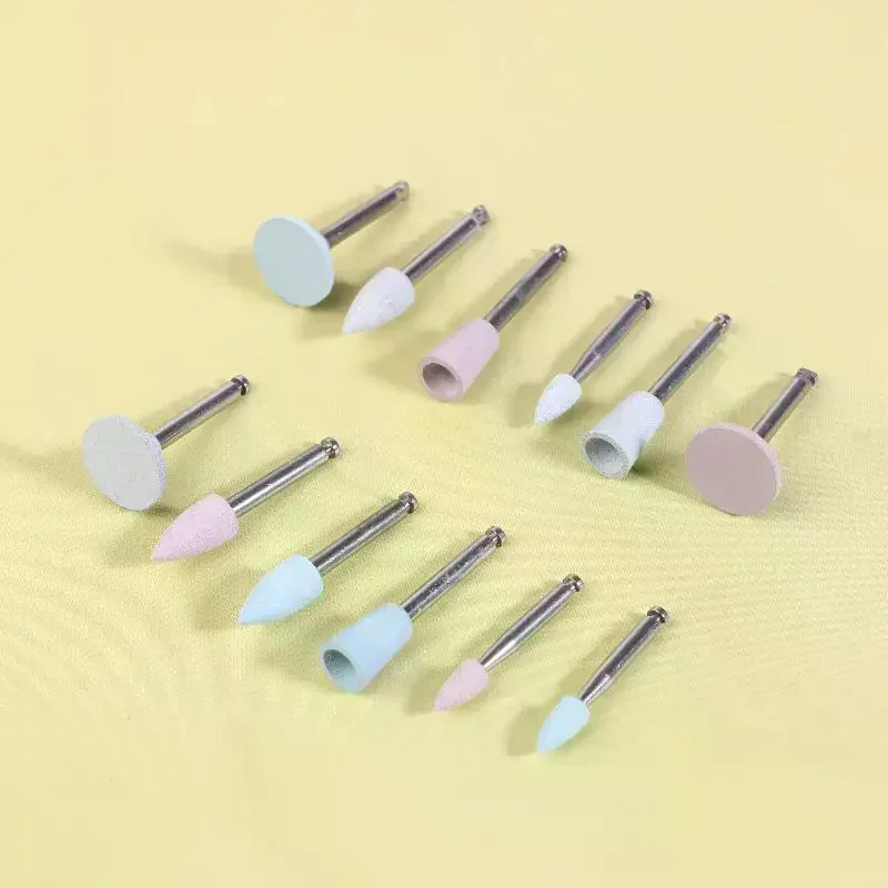 Silicone Polishing Kit, RA 2.35mm For Polishing Resin Porcelain Composites With Low-Speed Handpiece Laboratory Tool 12 Pcs/Box