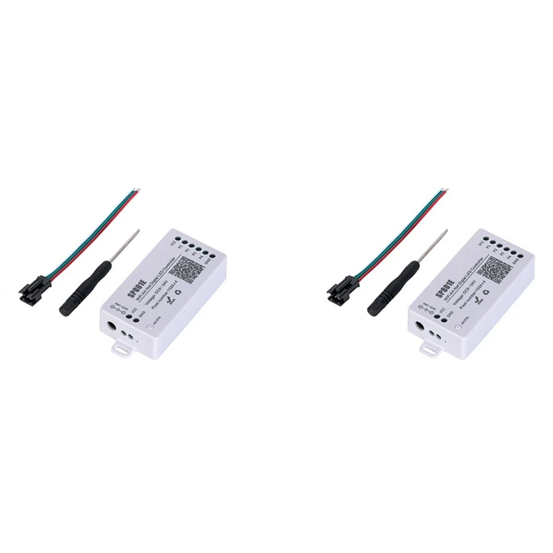 

2X SP801E Wifi Art-Net LED Controller LED Matrix Panel Module WS2812B WS2811 Light Strip Wireless Control DC5-24V