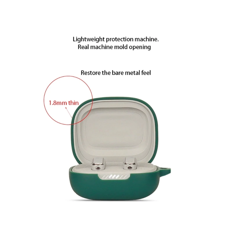 หูฟังฝาครอบป้องกันเหมาะสำหรับJBL LiveFlexที่อยู่อาศัยชุดหูฟังบลูทูธที่รองรับซิลิโคนกันกระแทกเชลล์ป้องกัน