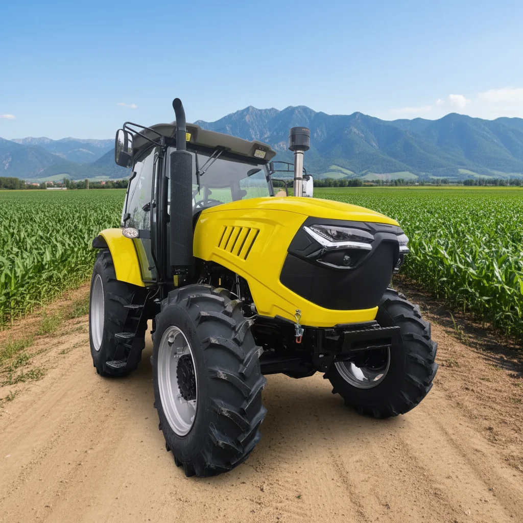 Large Fuel Tank Stable Power for All-day Continuous Field Farming Operations Long Endurance 4WD Diesel Tractor