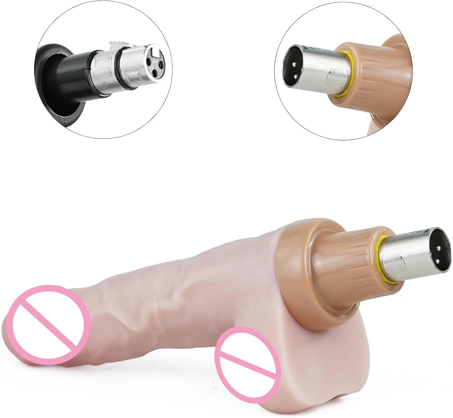 3XLR Sex Machine Attachments  Realistic Dildos for A2/A1 Sex Masturbation Love Machine for Women Man Sex Products view 3