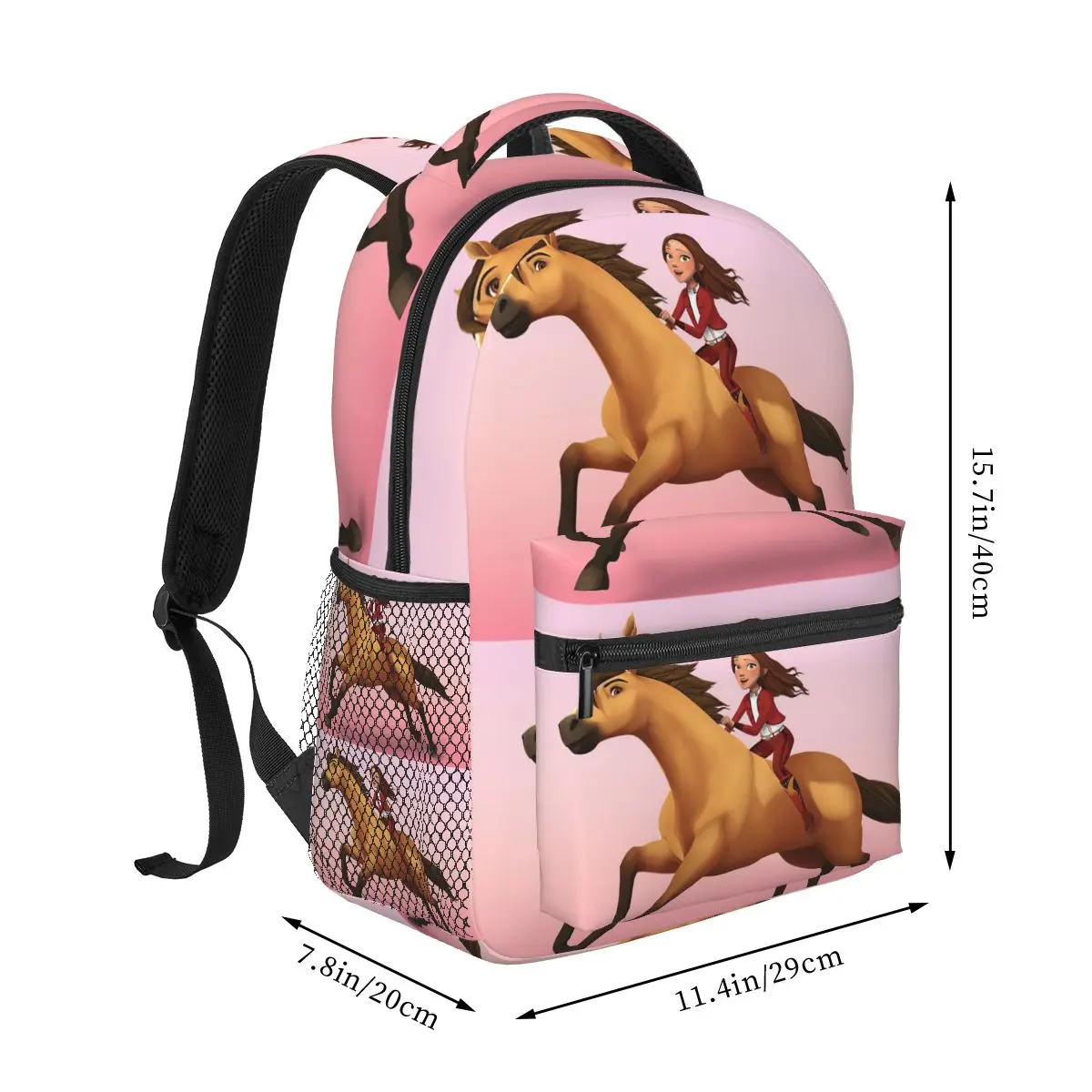 Spirit Riding Free Backpack Hot Sale Daypack Large Capacity Boys Girls BookBag School Bag Shoulder Bags for Men Women