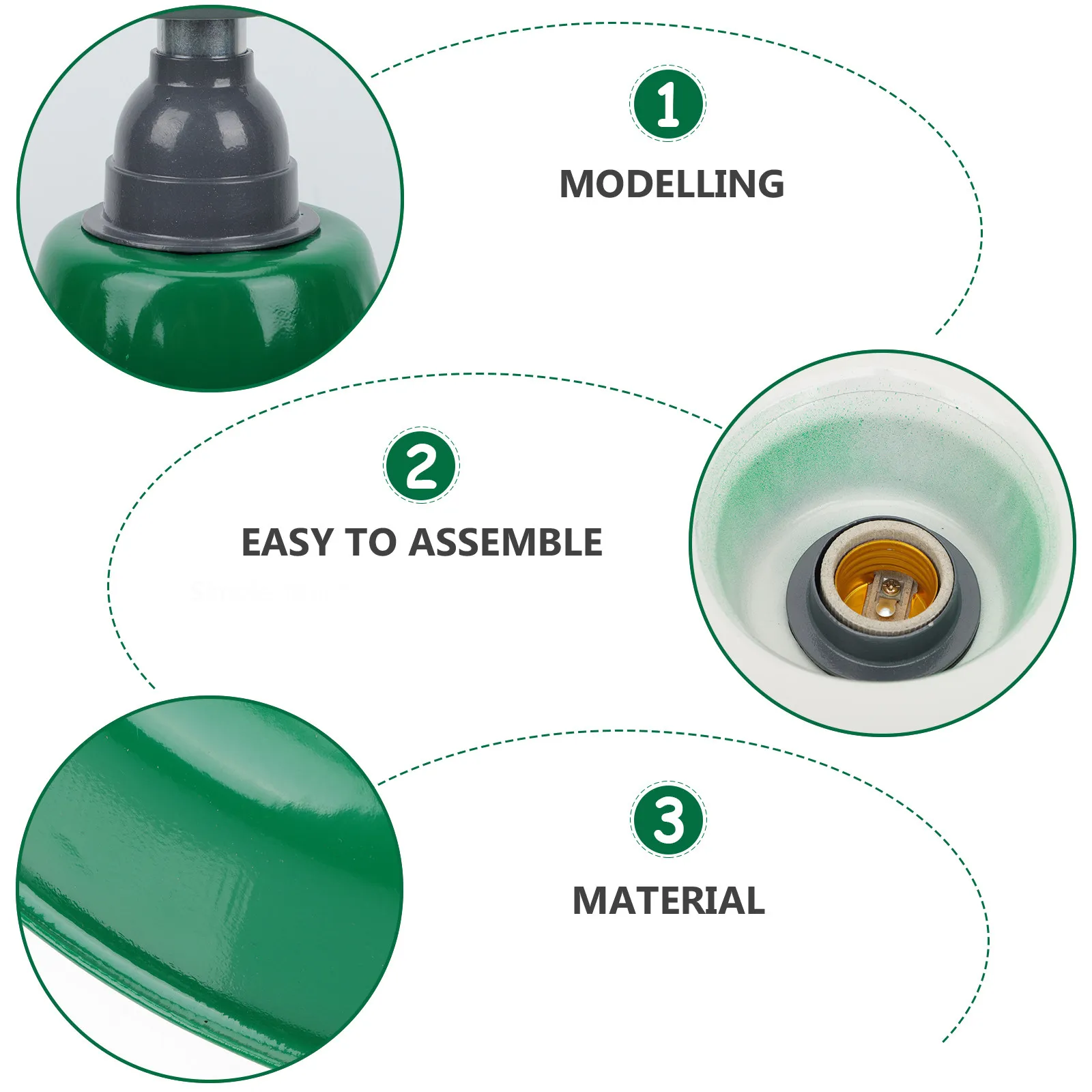 

Classic Enamel Lampshade Functional Ceiling Light Cover for Workshop Porch Road Industrial Style Lamp Shade Decor