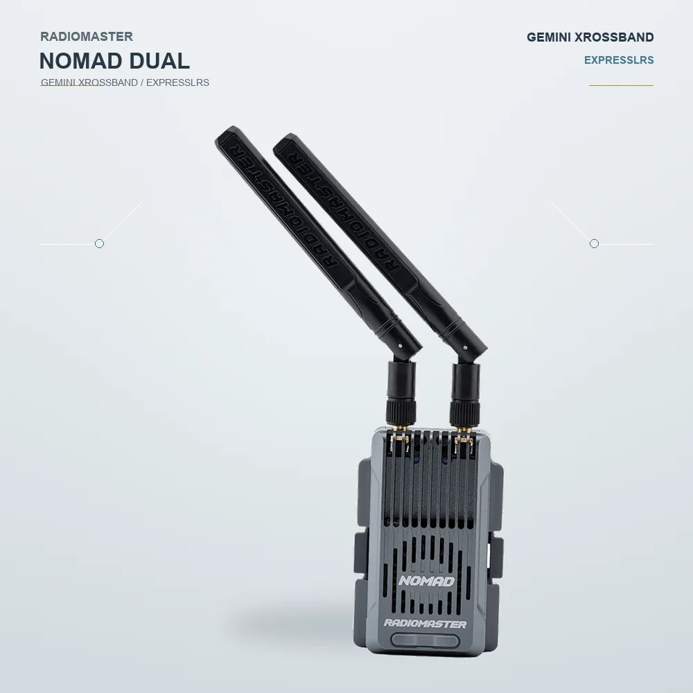 RadioMaster Nomad Dual 1W Gemini Xrossband ExpressLRS Module 2.4GHz 900MHz ELRS TX With Twin LR1121 For Long Range FPV RC Radio