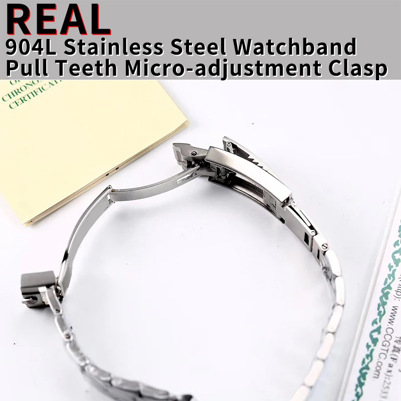 

Real Stainless Steel Strap Bracelet 21/20mm Watchband for Rolex SUBMARINER DAYTONA GMT Yacht Master Quick Adjustment Clasp