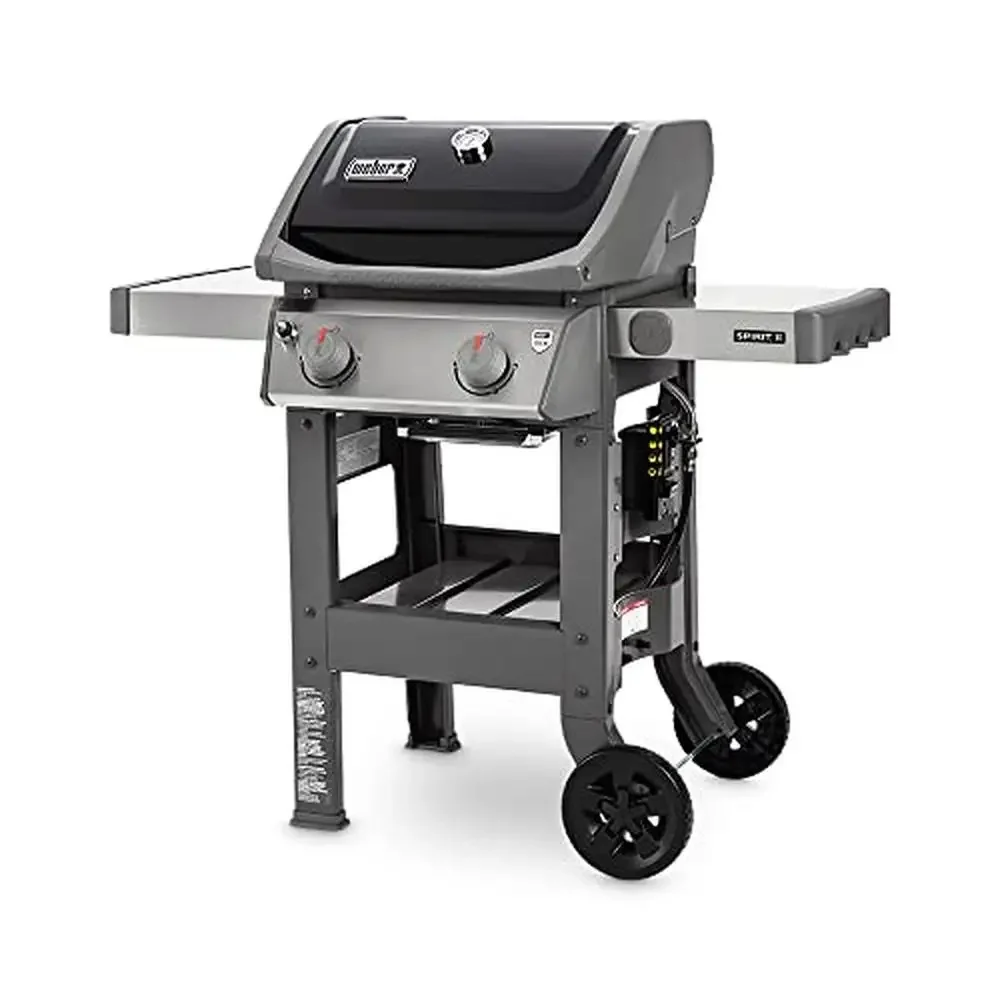 2-Burner Black Liquid Propane Grill with Porcelain-Enameled Cooking Grates  Spirit II E-210 Kitchen Barbecue Outdoor Cooker