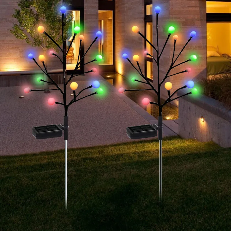 

Solar Firefly Lamp Garden Decoration Lawn Lamp Outdoor Waterproof Garden Lighting Villa Landscape Lamp Ground Branch Light LED